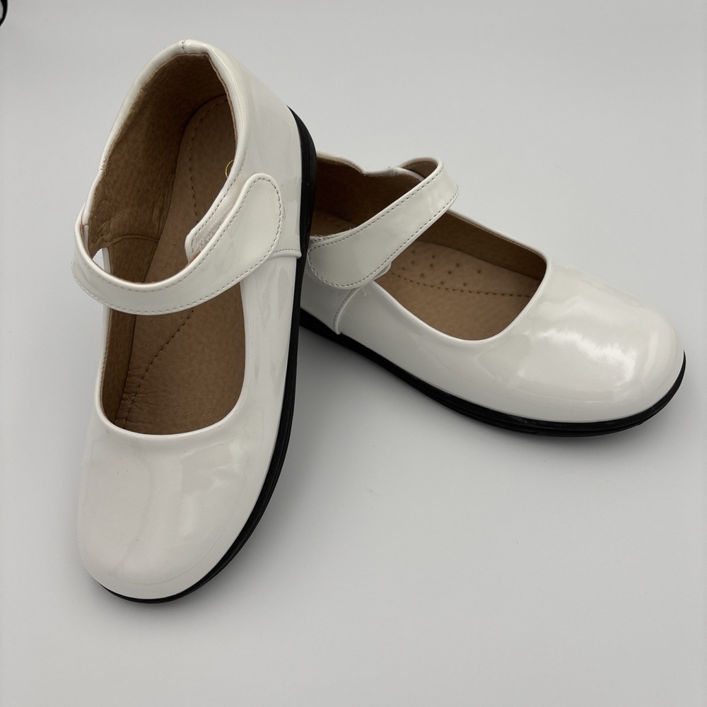 Girls Kids 2.5 /33 EUR Wedding Formal Dress School Mary Jane Patton Leather Shoe - Picture 7 of 13